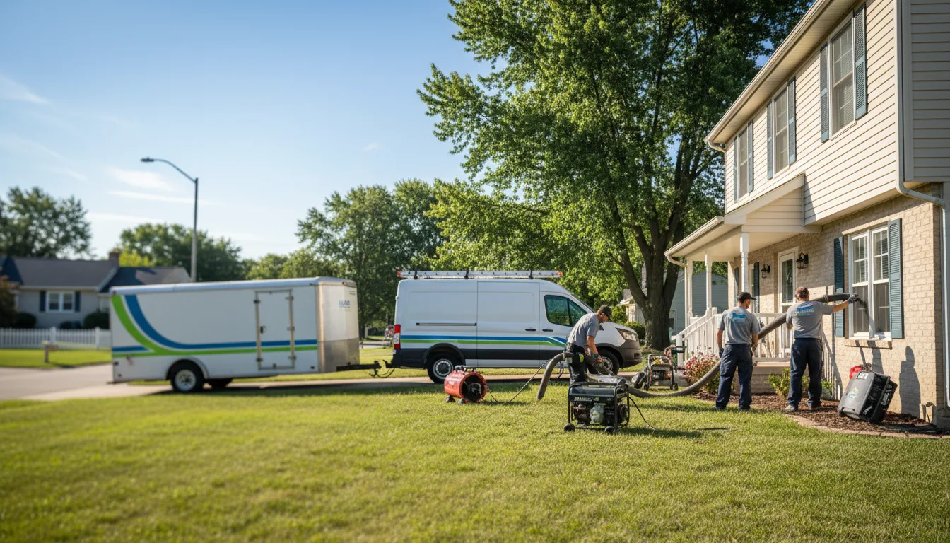 Flooded Basement Restoration And Cleanup With Repair in Pella, IA near me